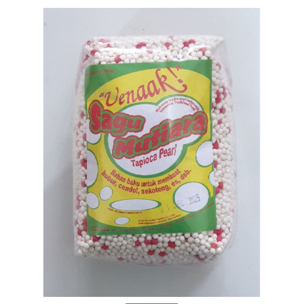 

✔ Sagu Mutiara MERAH 500 gram / topping minuman makanan dessert es campur