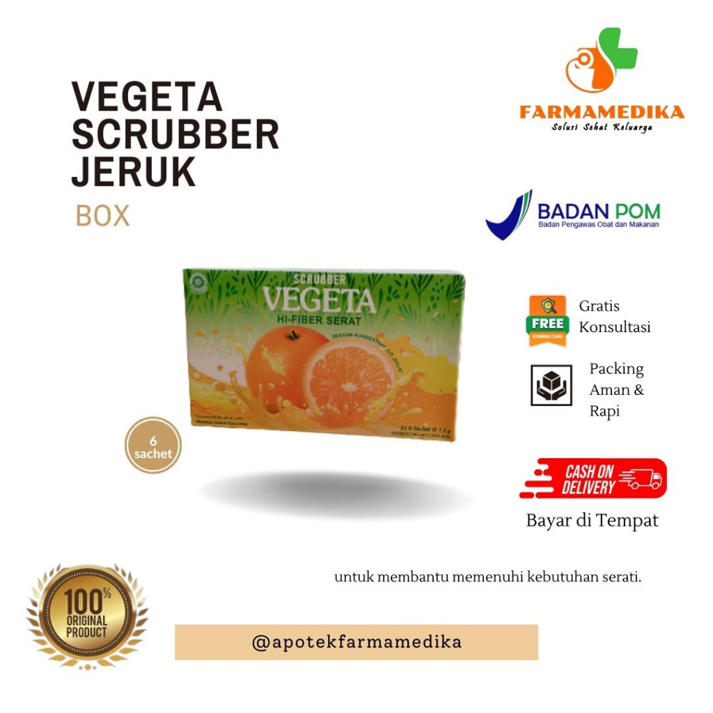 

VEGETA SCRUBBER JERUK BOX 6 SACHET