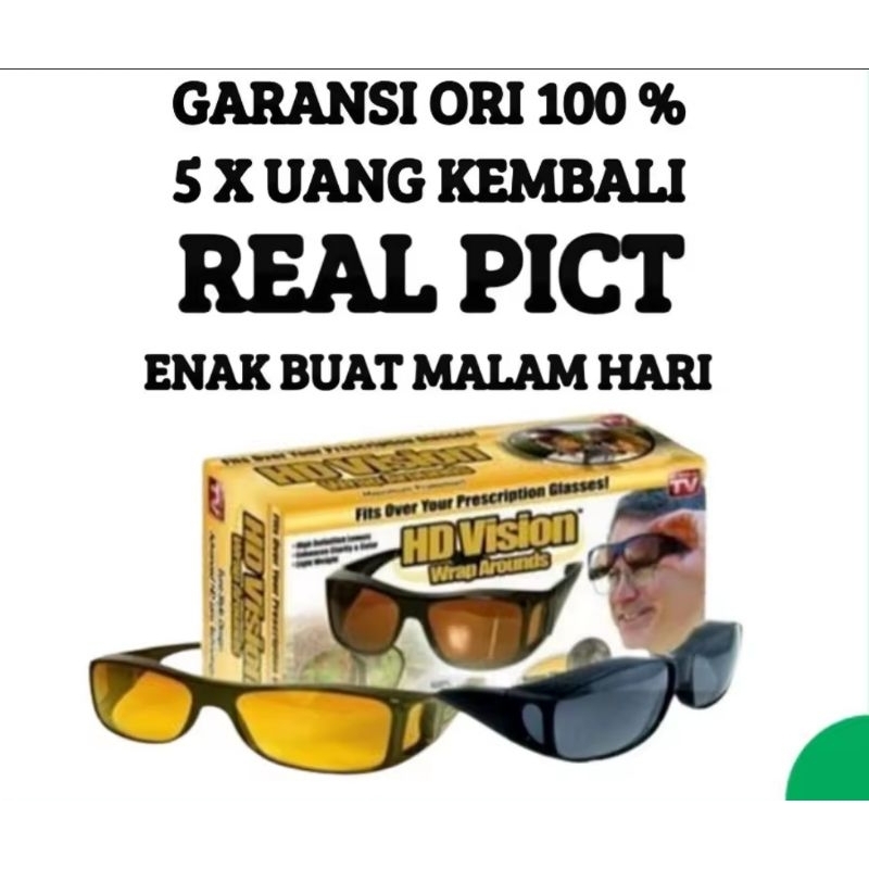 Kacamata HD Vision UV Berkendara Mobil Motor Siqng Malam Anti Silau