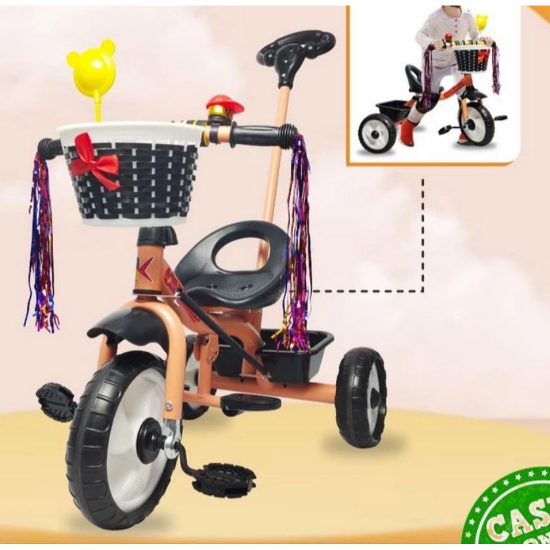 Mainan Sepeda Anak Roda Tiga Sepeda Roda 3 pakai Keranjang
