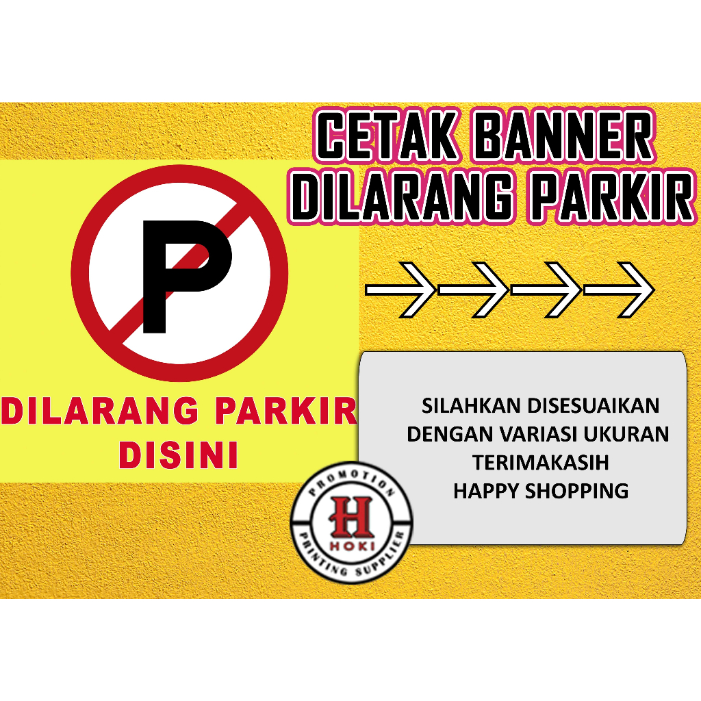 Spanduk Banner Bener Dilarang Parkir Dilarang Melintas