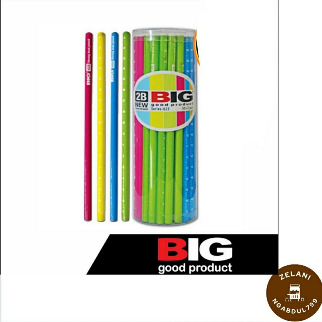 

Pensil BIG Tabung 2B - 823 - Pink