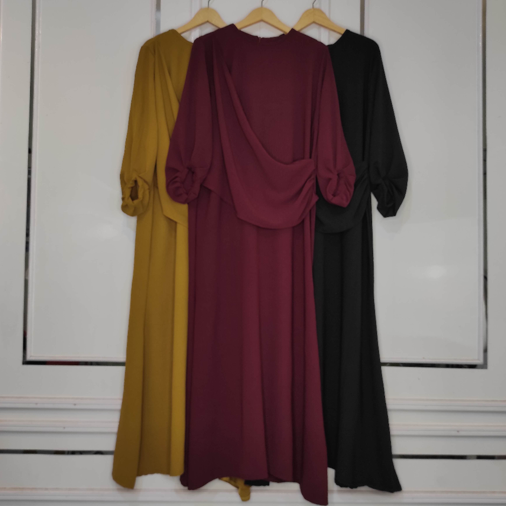 ALUNA DRESS - Gamis Mermaid Crinkle Airflow