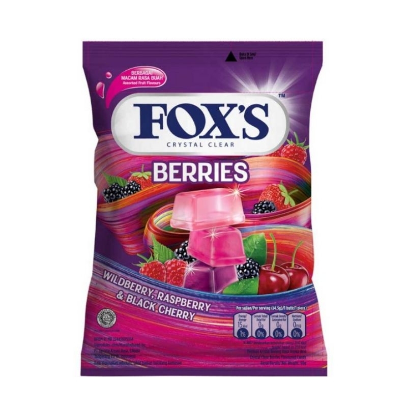 

FOX'S Crystal Clear Permen Berries 90 g