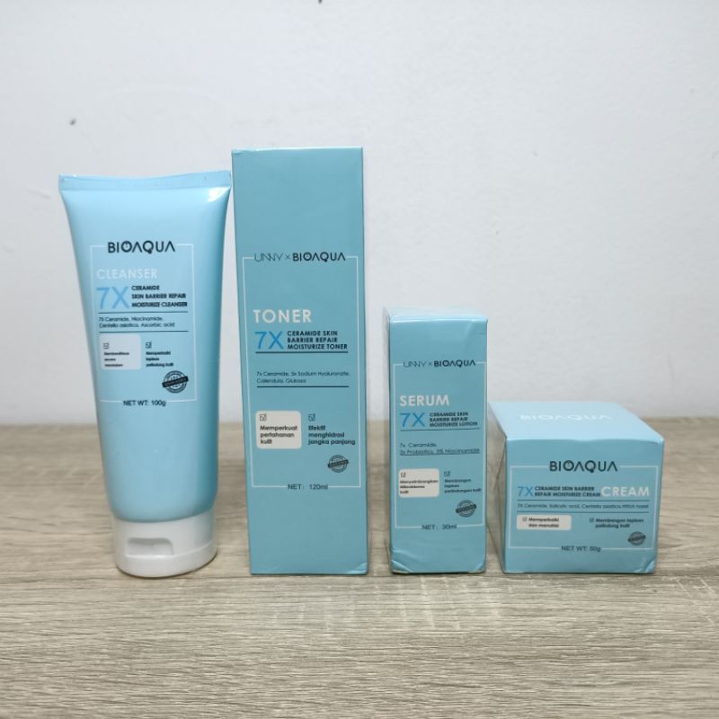 BIOAQUA New Launch 7X Ceramide Series Paket Repair Barrier Set 4pcs