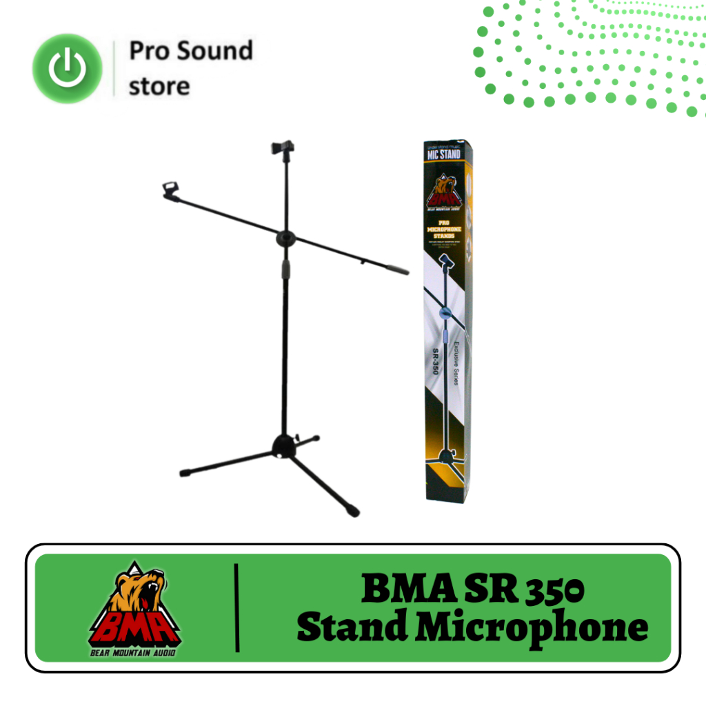 Stand Mic BMA SR 350 Abu Abu / Stand Microphone BMA SR 350 Abu Abu