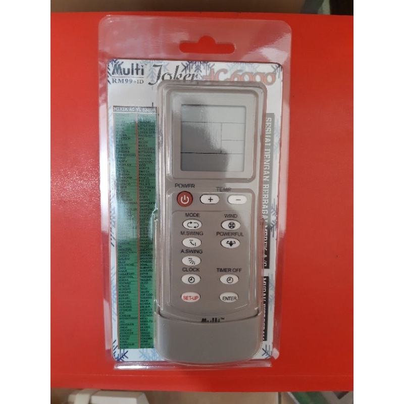Remote Ac Multi Joker AC-6000