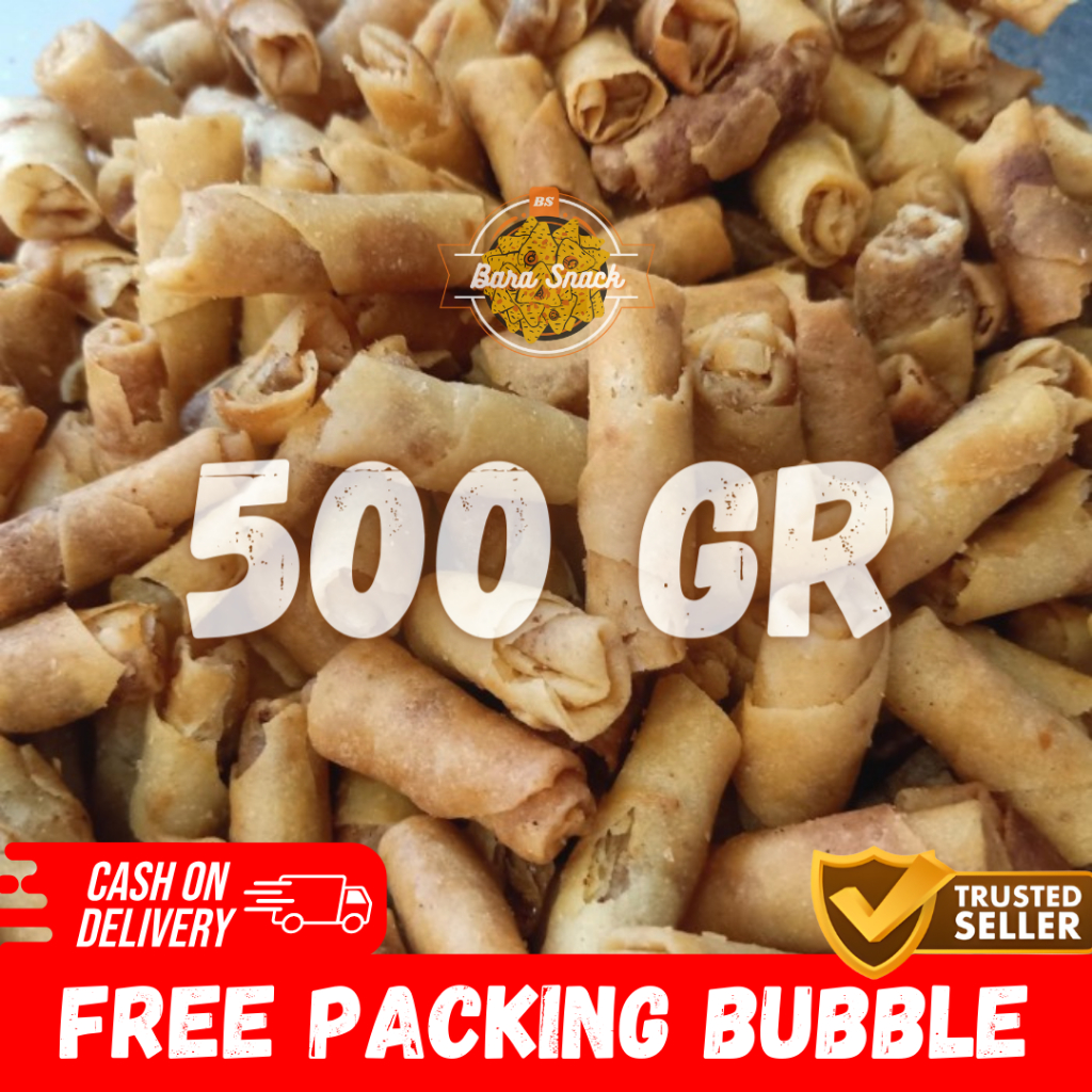 

[ 500gr ] Sumpia Udang Super Premium Cap Berkah Jaya / Camilan Snack Kiloan Murah -B