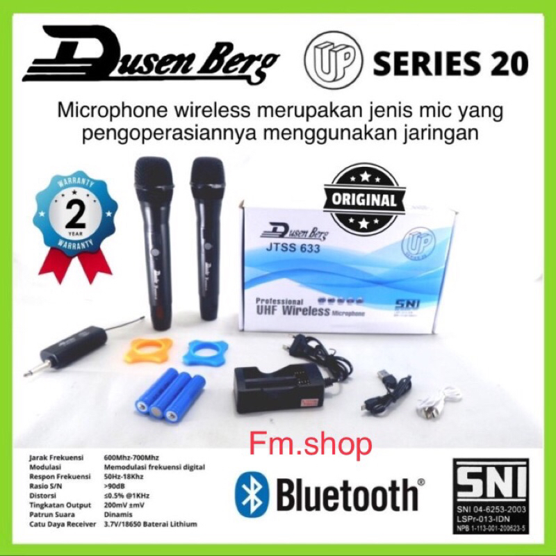 Mic Wireless DUSENBERG Series 20 Mic Bluetooth Bisa Charger- Garansi