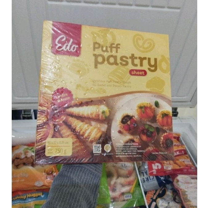 EDO PUFF PASTRY SHEET/KULIT PASTRY SIAP PAKAI 750 GRAM