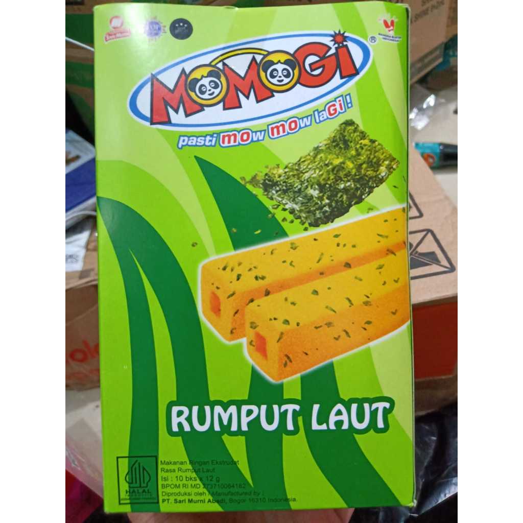 NEW!! MOMOGI STICK RUMPUT LAUT SEAWEED ISI 10 SNACK ENAK MURAH