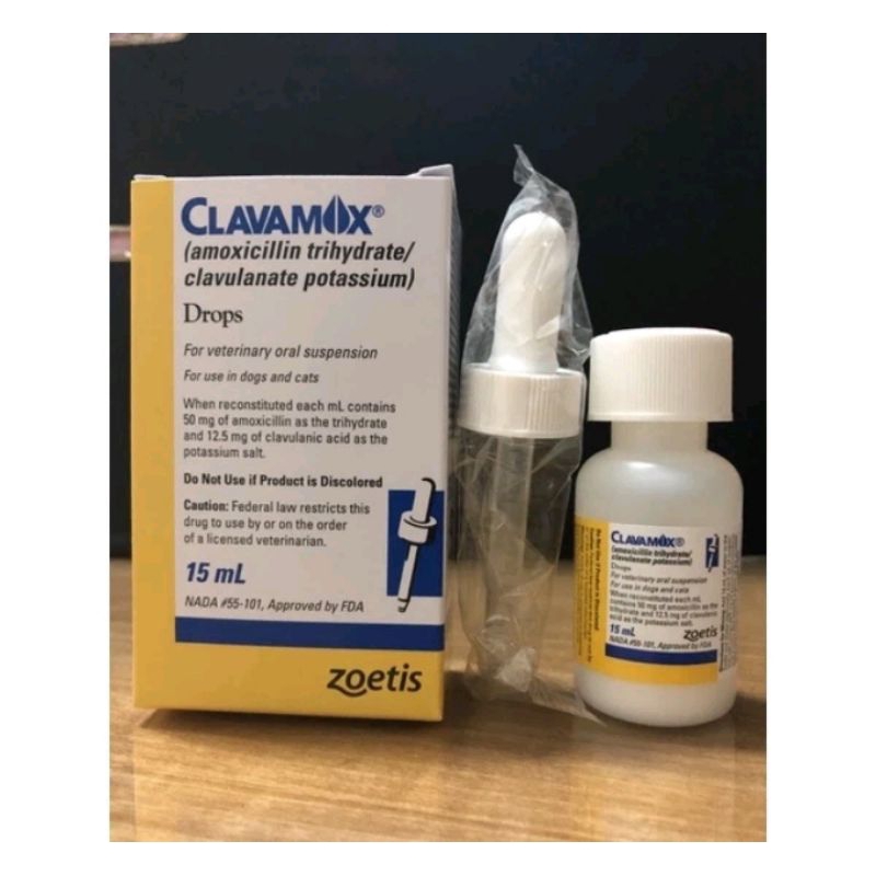 CLAVAMOX DROPS 15 ML - ANTIBIOTIK KUCING - ANTIBIOTIK ANJING