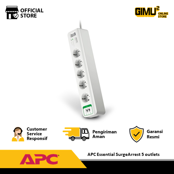 APC Essential SurgeArrest 5 outlets with Phone Protection 230V PM5T-GR