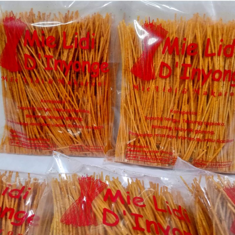

MIE LIDI D'INYONGE 130 GR ENAK ANTI KERAS