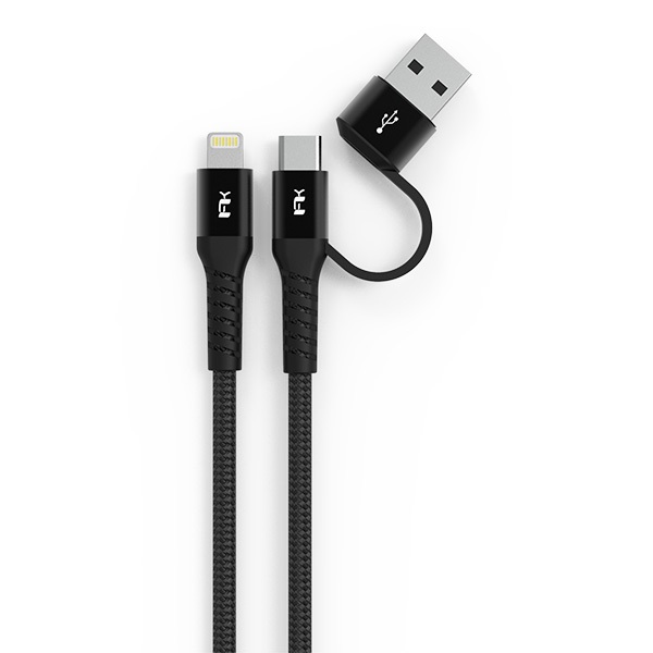 Feeltek Lightning to USB A/C 150cm - Black