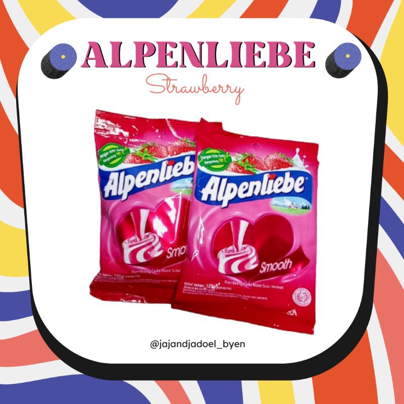 

[PERMEN ENAK] ALPENLIEBE Rasa Stroberi 125gr (isi +-50pcs)