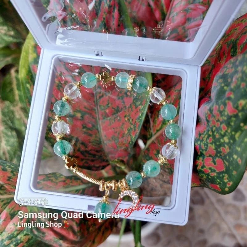 COD gelang batu kristal , gelang korea, gelang box