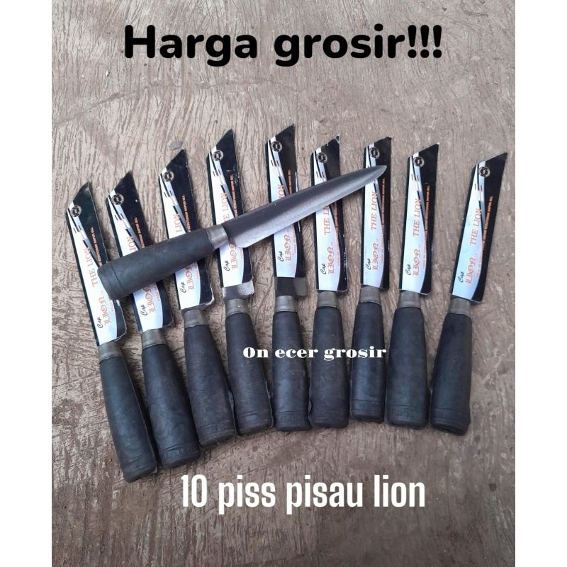 Pisau dapur lion harga grosir per 10 piss,pisau dapur super tajam,bahan baja