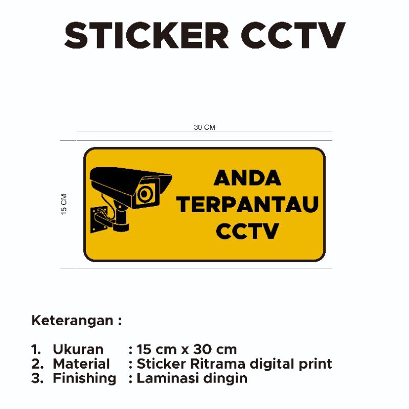 

Stiker Sticker CCTV Kamera