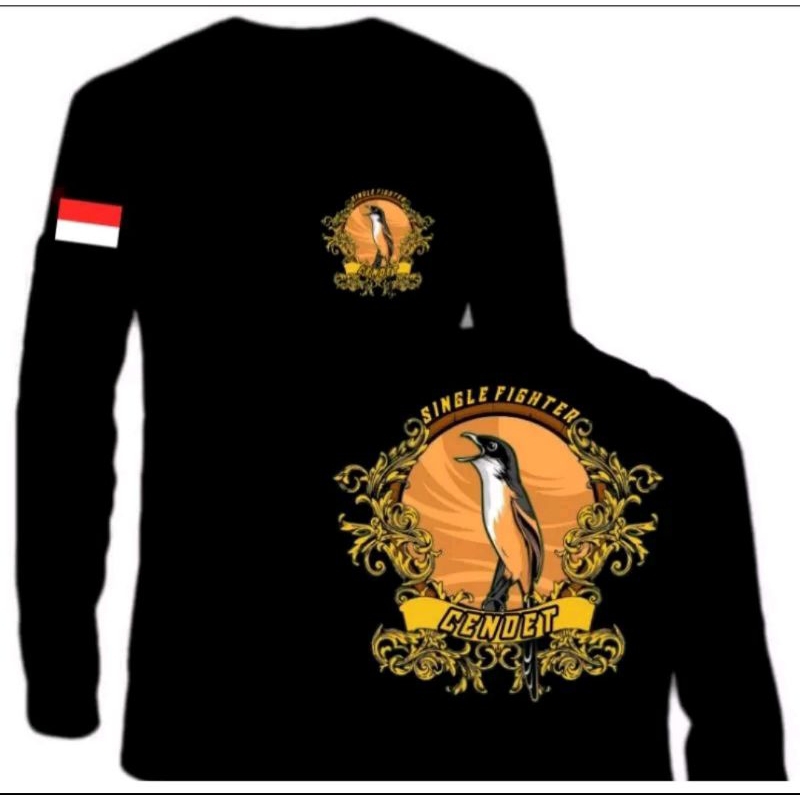 KAOS PANJANG SINGLE FIGHTER BURUNG CENDET/// KAOS BURUNG CENDET