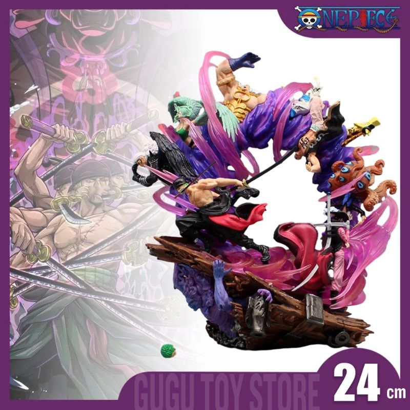 Action Figure One Piece Roronoa Zoro Resin Villains History