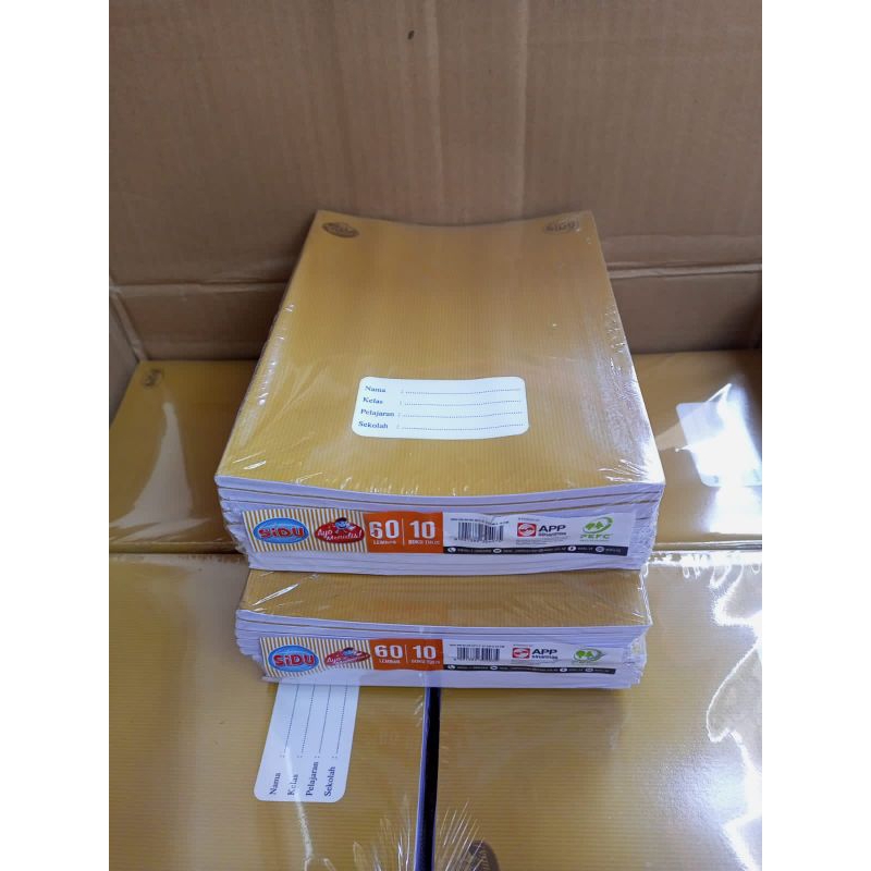 

Buku tulis SIDU 60lembar cover motif sampul coklat (ukuran kuarto)