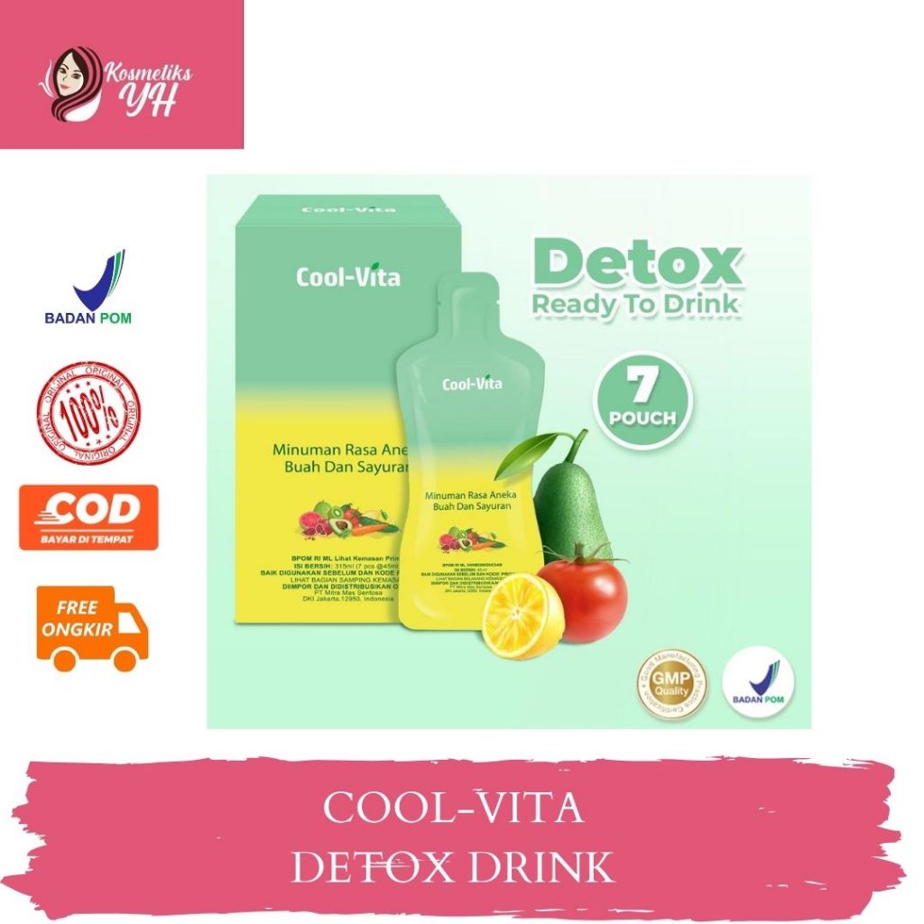 COOLVITA DETOX DRINK ATAU COOL VITA DETOX MEMBANTU MELANCARKAN PENCERNAAN