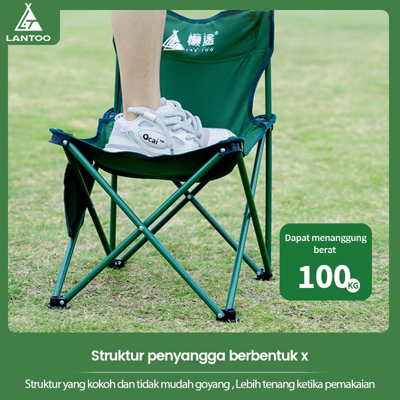 LANTOO Kursi Lipat Outdoor Camping Portable Serbaguna Praktis Alam Mudah Dilipat