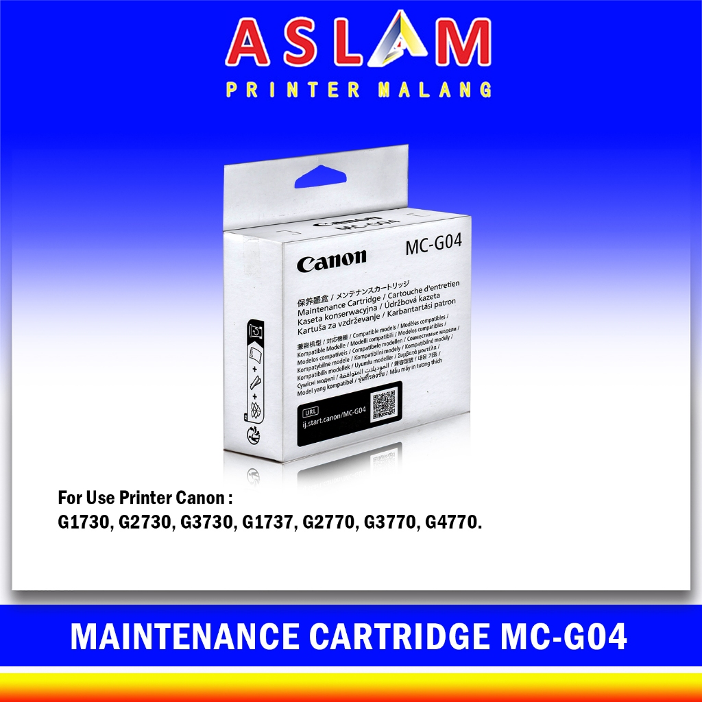 Canon Maintenance Cartridge MC-G04 MCG 04 MCG04 Original G1730 G2730 G3730 G1737 G2770 G3770 G4730