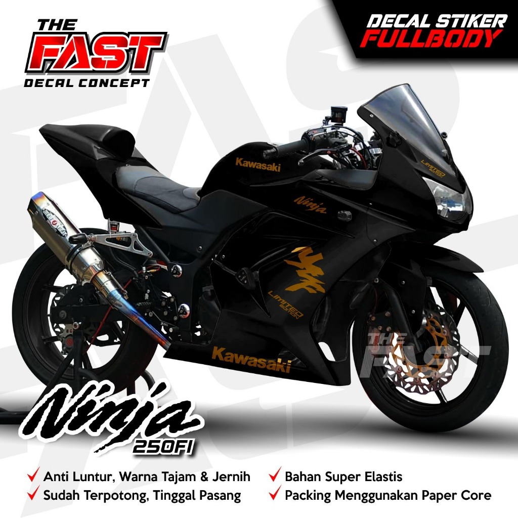 DECAL NINJA 250R STIKER FULLBODY NINJA 1250R FI