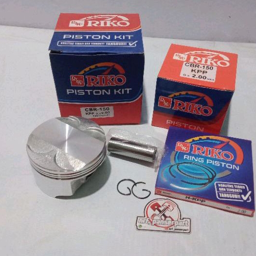 PISTON KIT SEHER SET HONDA CBR 150R CBR150R CBR 150 KPP SIZE STANDAR/25/50/75/100/125/150/175/200 ( 