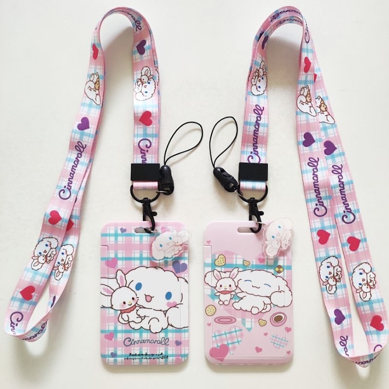 

ID Card Holder Name Tag Lanyard / Kalung Wadah Kartu Identitas Cute Cinnamoroll Sanrio 2