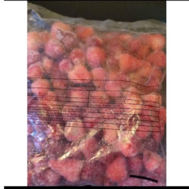 

strawberry frozen kemasan 1kg | INSTANT ONLY !!