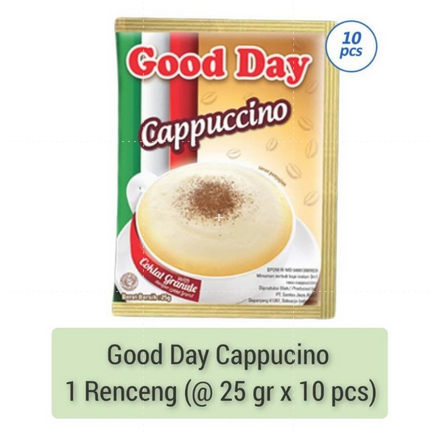 

Good day Cappucinno 1 renceng isi 10 sahcet