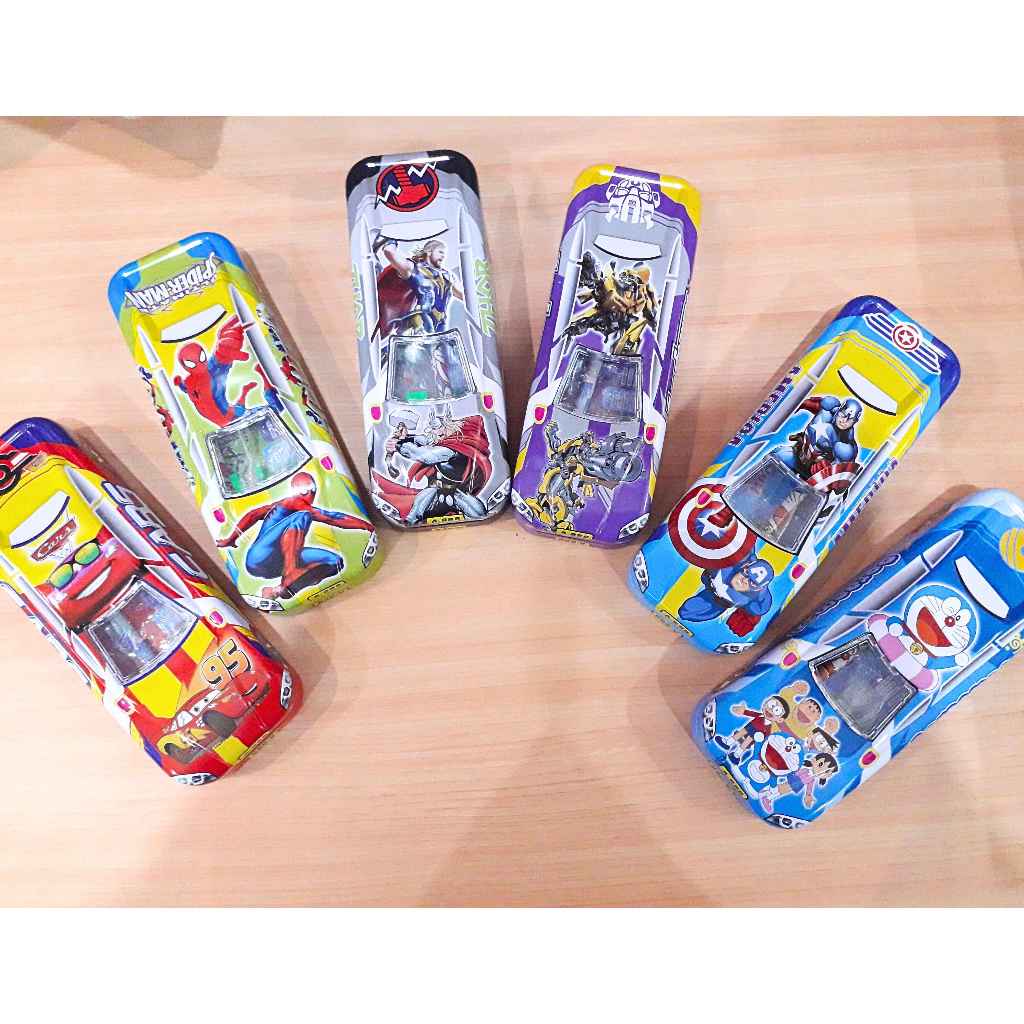 

Tempat Pensil/Pencil Case Kaleng Bentuk Mobil Free Gift Pensil+Rautan+Penghapus (015043)