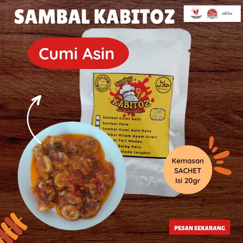 

[KABITOZ] Sambal CUMI SACHET Satuan / Sambal Travel Size