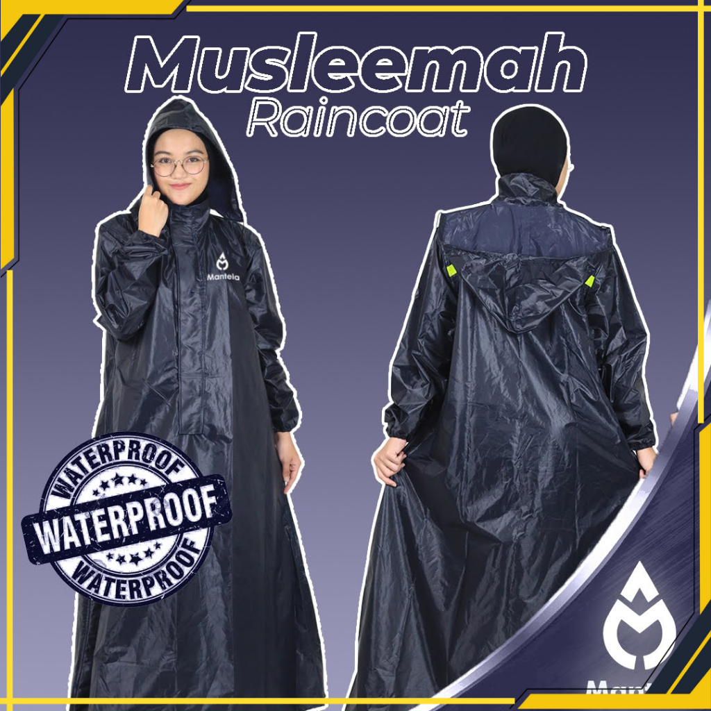 Jas Hujan ujan Mantel Mantol Wanita Cewek Perempuan Syari Gamis Muslimah Hijab Hijabers Rok Jubah Ra