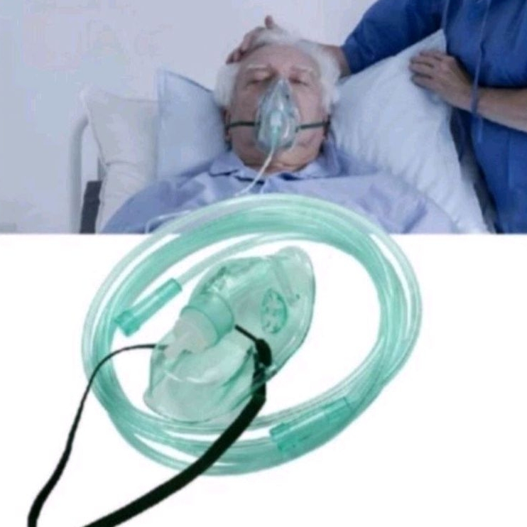 Masker Oksigen Dewasa / Oxygen Mask Selang Nasal