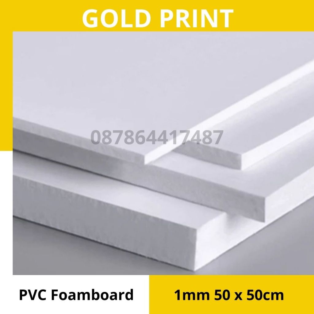 

PVC Foamboard 1mm x 50 x 50cm