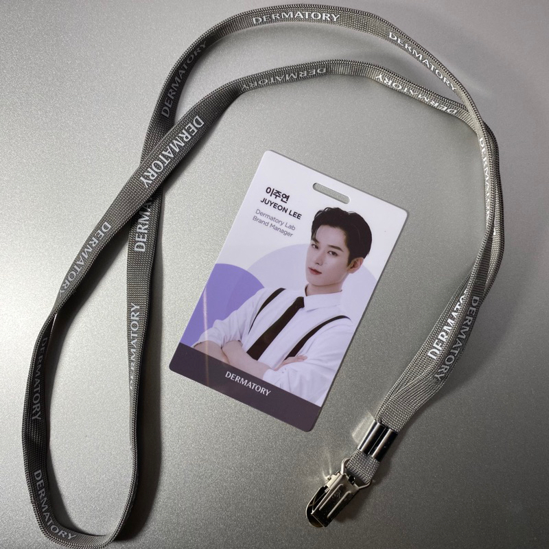 LEE JUYEON THE BOYZ TBZ ID CARD LANYARD DERMATORY EVENT SKINCARE PHOTOCARD OFFICIAL