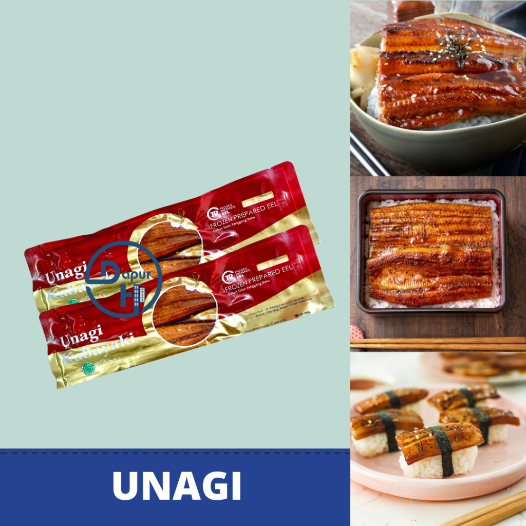 

UNAGI KABAYAKI Belut Panggang 200 g Halal │ Ikan Sidat Bakar Berbumbu untuk Sushi--