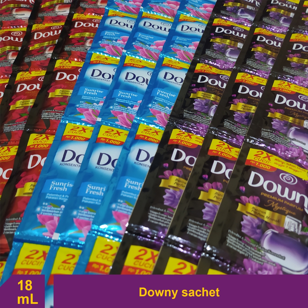 downy sachet 18ml/seribuan