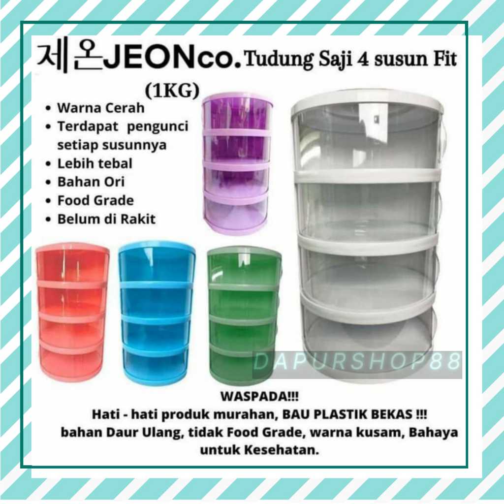 TUDUNG SAJI FIT JEON BELUM RAKIT / TUDUNG SAJI FIT JEON / TUDUNG SAJI 4 SUSUN FIT JEON SAJI BELUM RA