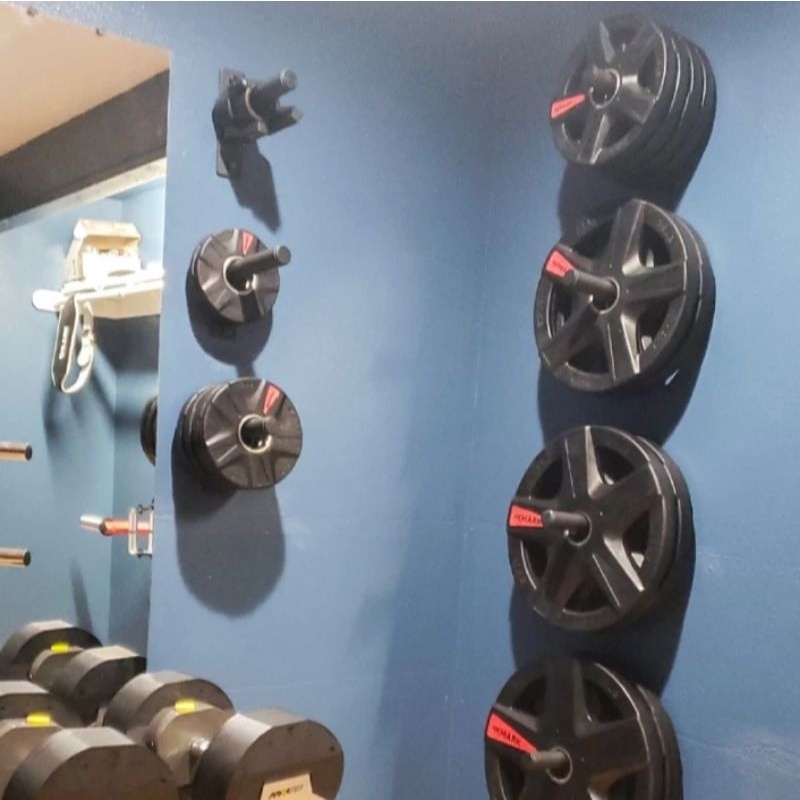 DFV Alat Fitness Rak Barbel Dinding Gantungan Gantung Pelat Barbel