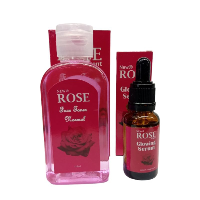 paket toner Glowing rose scent + serum Glowing rose scent Bpom