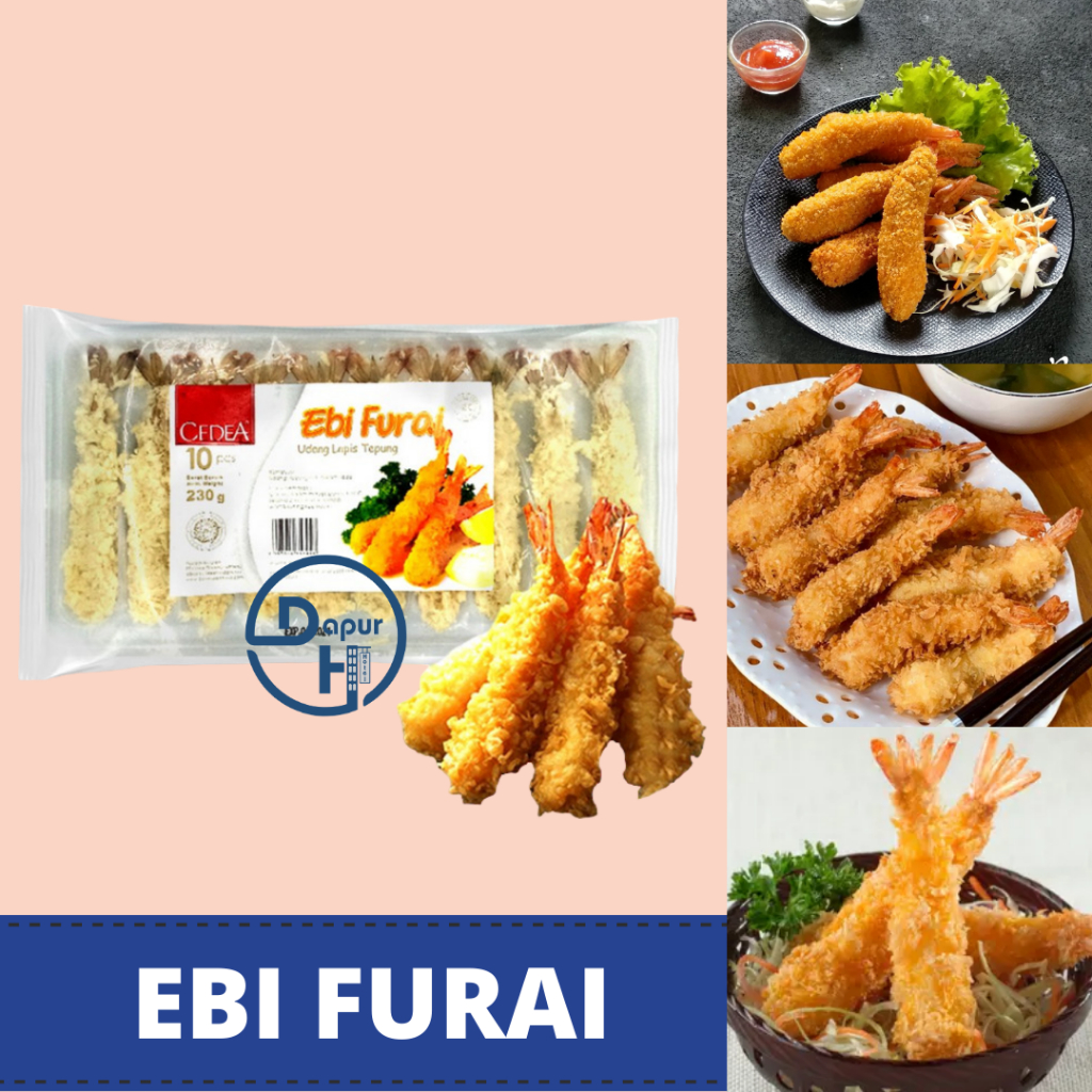 

CEDEA Ebi Furai Udang Goreng Bento 10 Pcs Halal /Japan Braded Shrimp for Sushi//