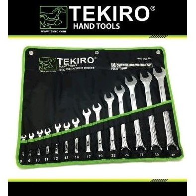 TEKIRO KUNCI RING PAS (8-32MM) 14 PCS / KUNCI RINGPAS SET TEKIRO