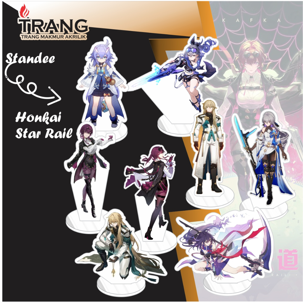 Standee Figure Akrilik Honkai Star Rail / Standing Action figure Acrylic Honkai Star Rail