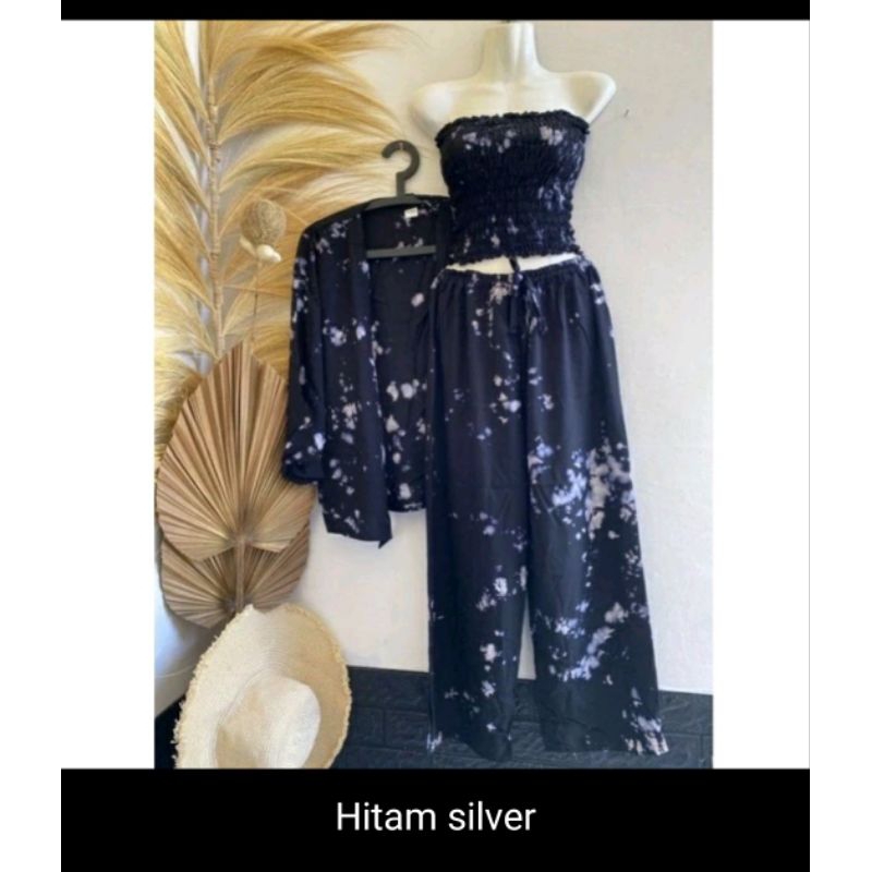 setelan blazer include kemben bali- one set cardigan