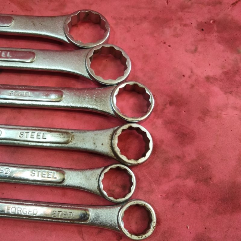 kunci set AIGO JAPAN ring pas besar 19 21 24 27 30 32 original Jadul vintage antik lawas kuno rare l